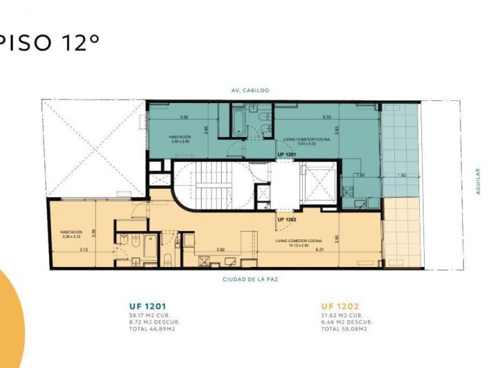 Departamento · 38m² · 2 Ambientes