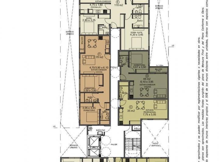 Departamento · 70m² · 3 Ambientes