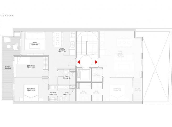 Departamento · 62m² · 3 Ambientes