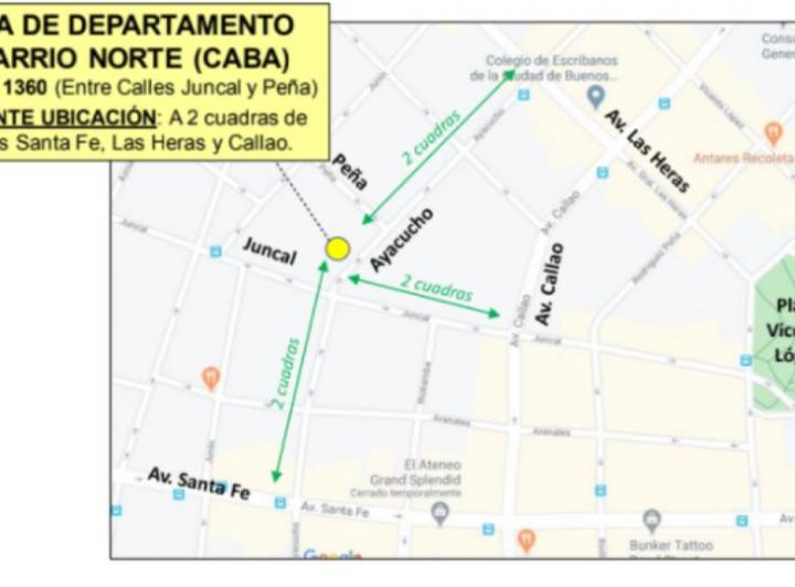 Departamento · 50m² · 2 Dormitorios · 1 Cochera