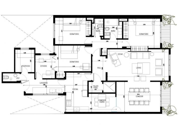 Departamento · 148m² · 4 Ambientes