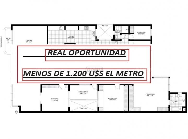 Departamento · 227m² · 4 Ambientes · 1 Cochera