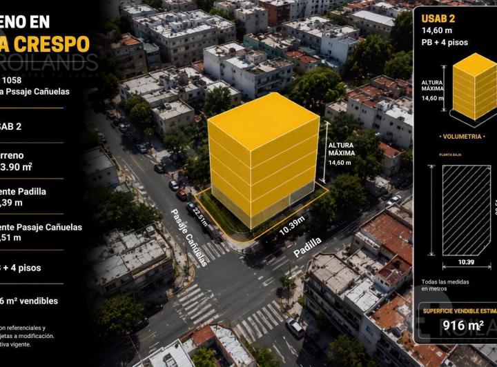 Terreno · 916m²