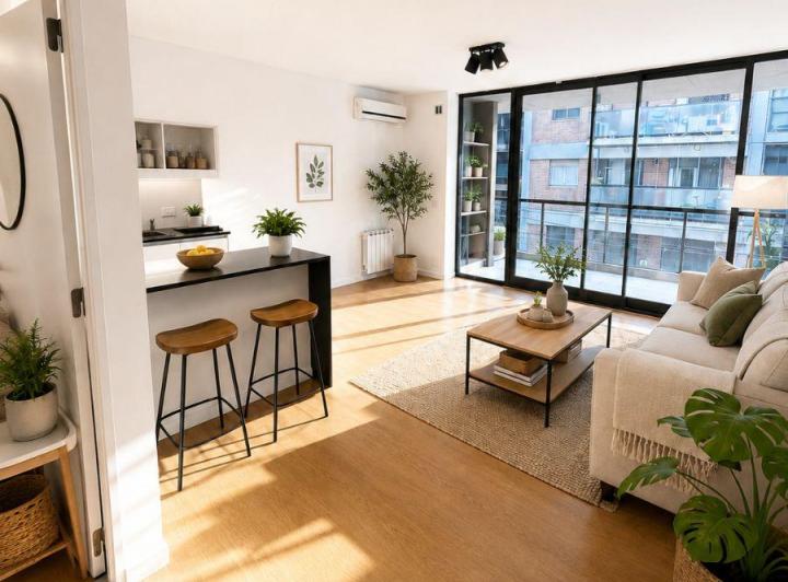 Departamento · 63m² · 2 Ambientes · 1 Cochera