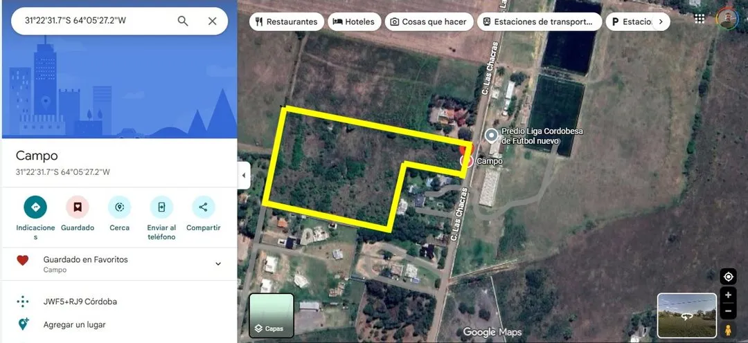 TERRENO 3 HAS CORDOBA EX CAMINO A MONTE CRISTO APTO COMERCIO LOCALES DESARROLLOS INDUSTRIALES VENTA