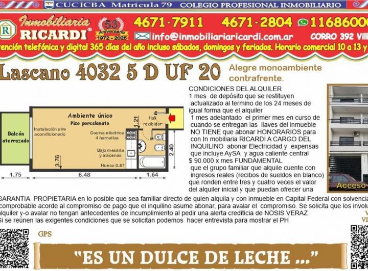 Departamento · 24m² · 1 Ambiente