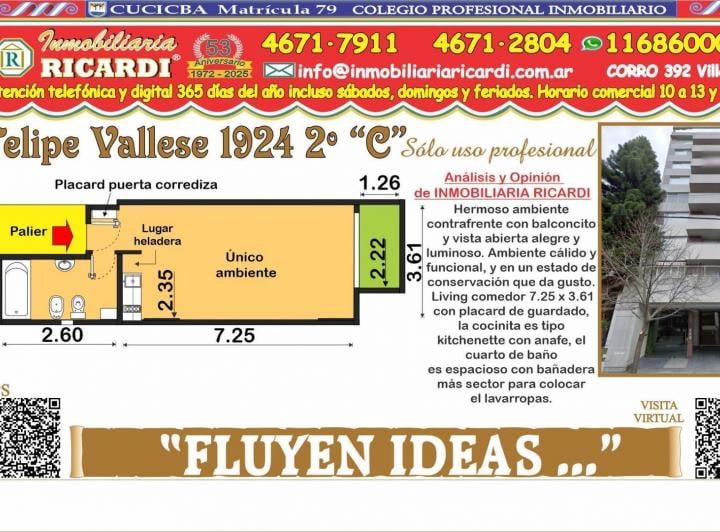 Departamento · 23m² · 1 Ambiente
