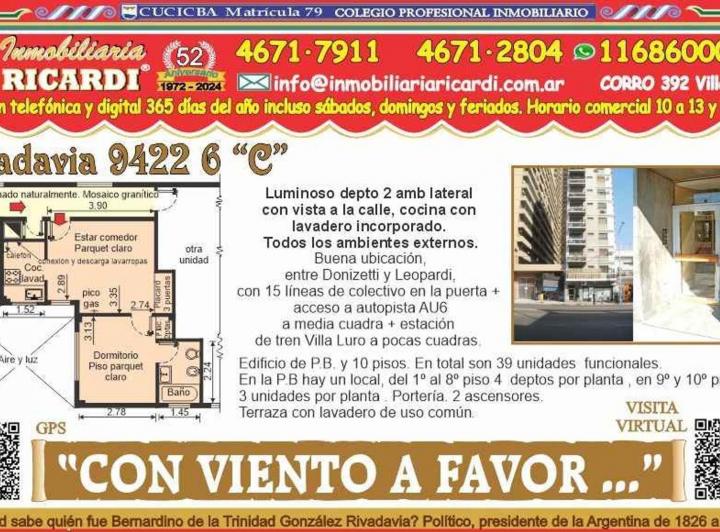 Departamento · 27m² · 2 Ambientes