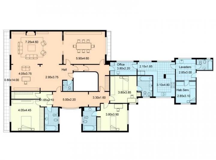 Departamento · 272m² · 6 Ambientes
