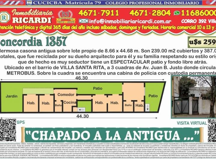 Casa · 239m² · 5 Ambientes · 1 Cochera