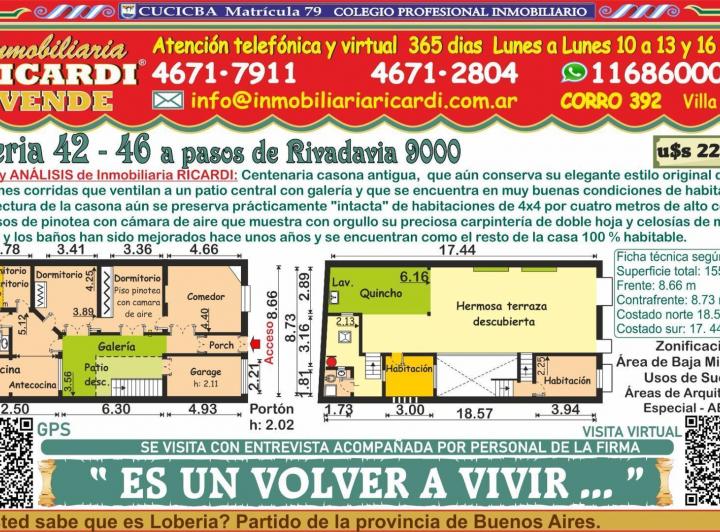 Casa · 198m² · 4 Ambientes · 1 Cochera