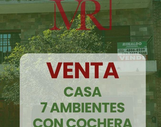 Casa · 320m² · 7 Ambientes · 1 Cochera
