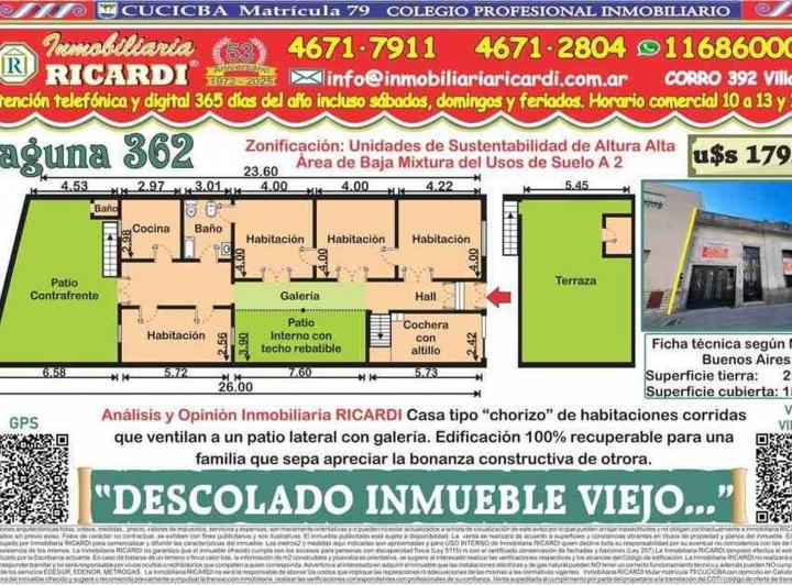 Casa · 151m² · 4 Ambientes · 1 Cochera