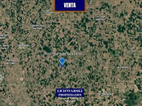 Campo en Venta en Las Breñas, 9 de Julio