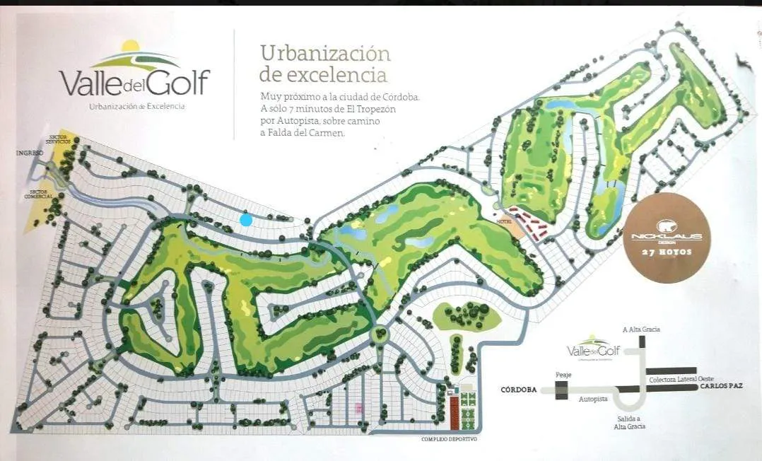 VALLE DEL GOLF OPORTUNIDAD LOTE EN ETAPA 1 AL INGRESO SOBRE ASFALTO