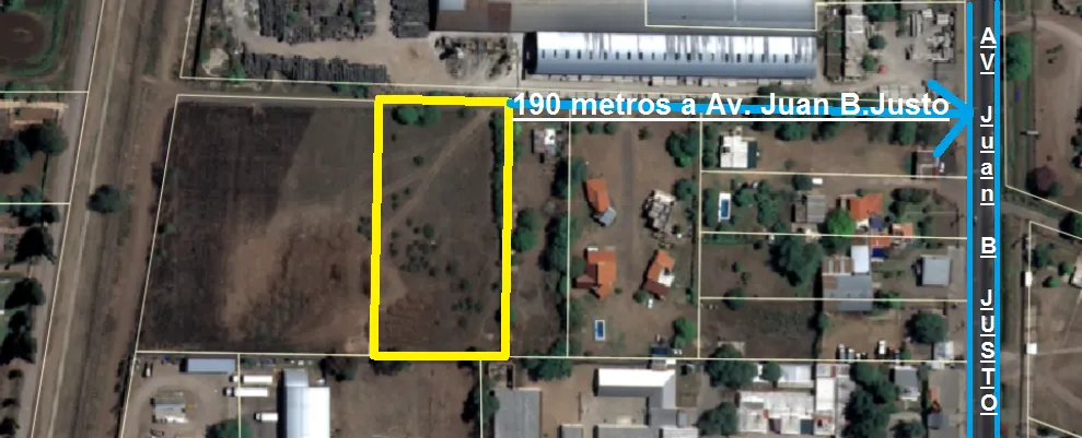 UNICO LOTE: 5.765,13 M2 a metros de Av. Juan B. Justo