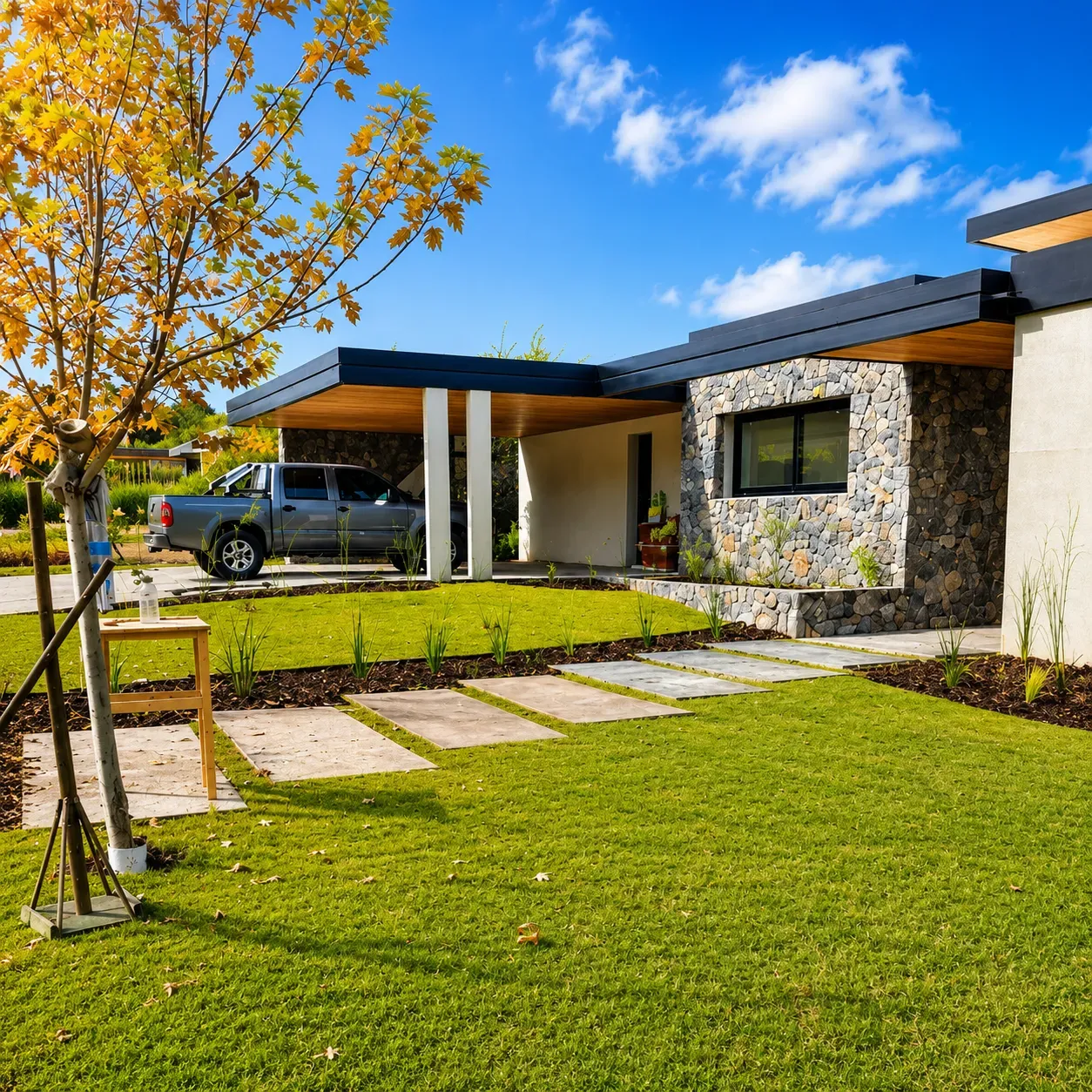 CASA EN ESTANCIA EL TERRON -  GRAN JARDIN FONDO GOLF - UNA PLANTA