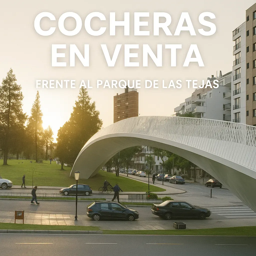 Cocheras en venta frente al Parque de Las Tejas