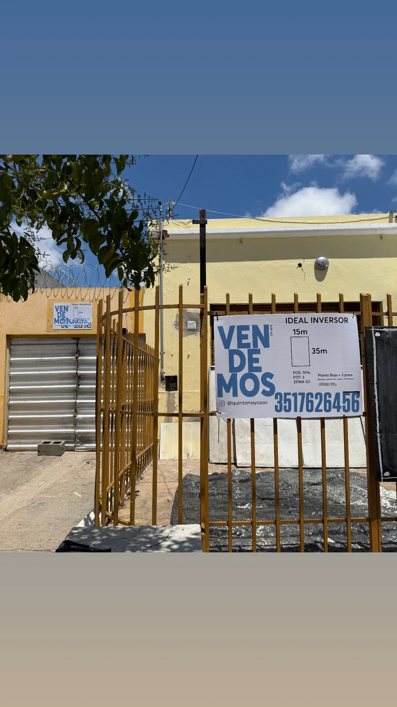 Ideal desarrollador | terreno en VENTA sobre Av. Fuerza Aérea Ruta 20