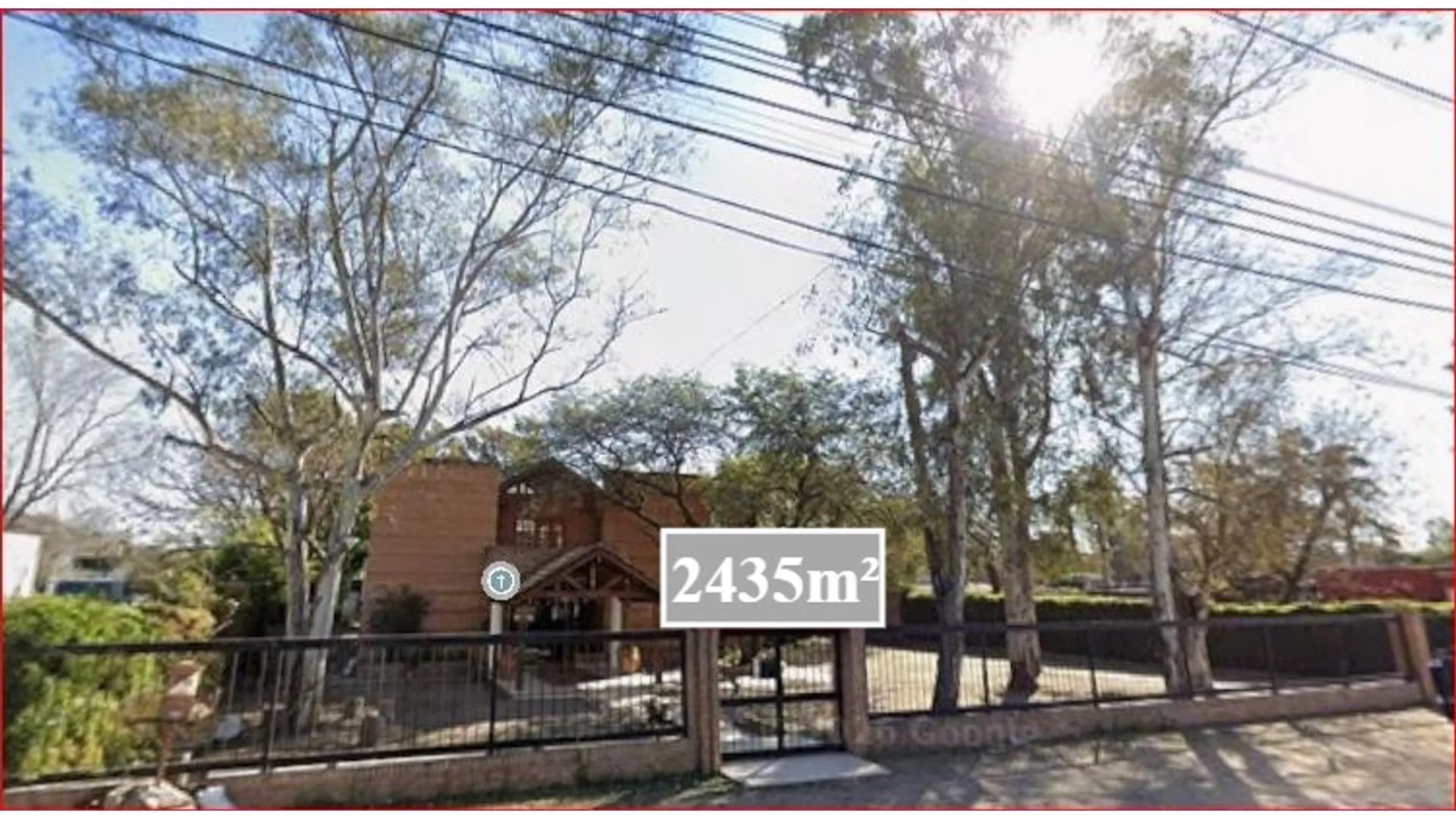 S/ BODEREAU - Lote de 2443m² con salón de fiestas de 751m²