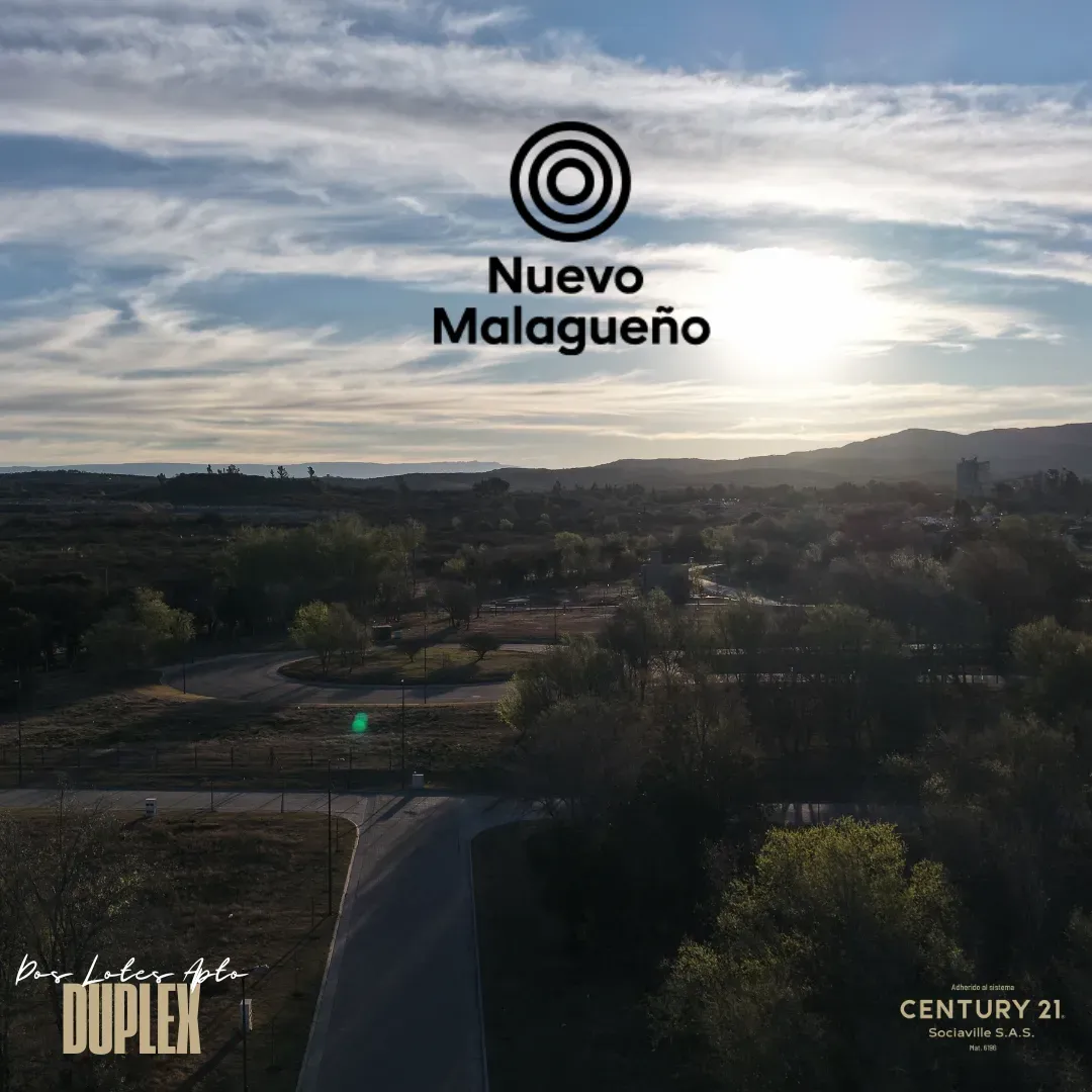 LOTE 410m2 NUEVO MALAGUEÑO - APTO DUPLEX