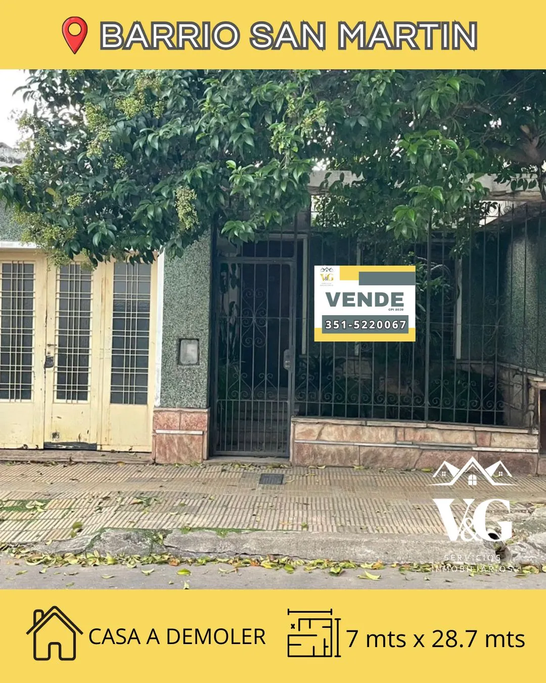 EXCELENTE OPORTUNIDAD DESARROLLISTA B° SAN MARTIN