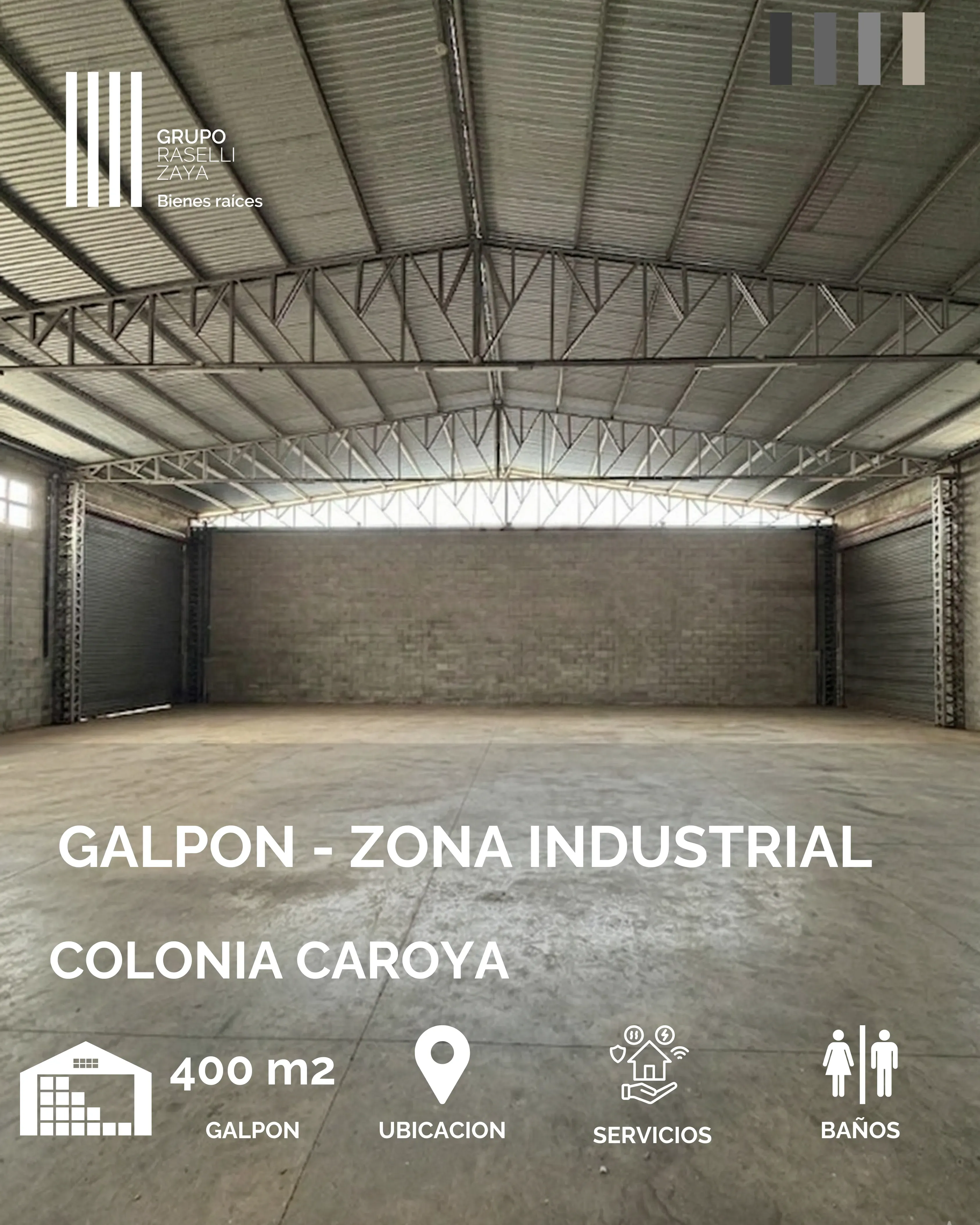 GALPON EN VENTA - COLONIA CAROYA