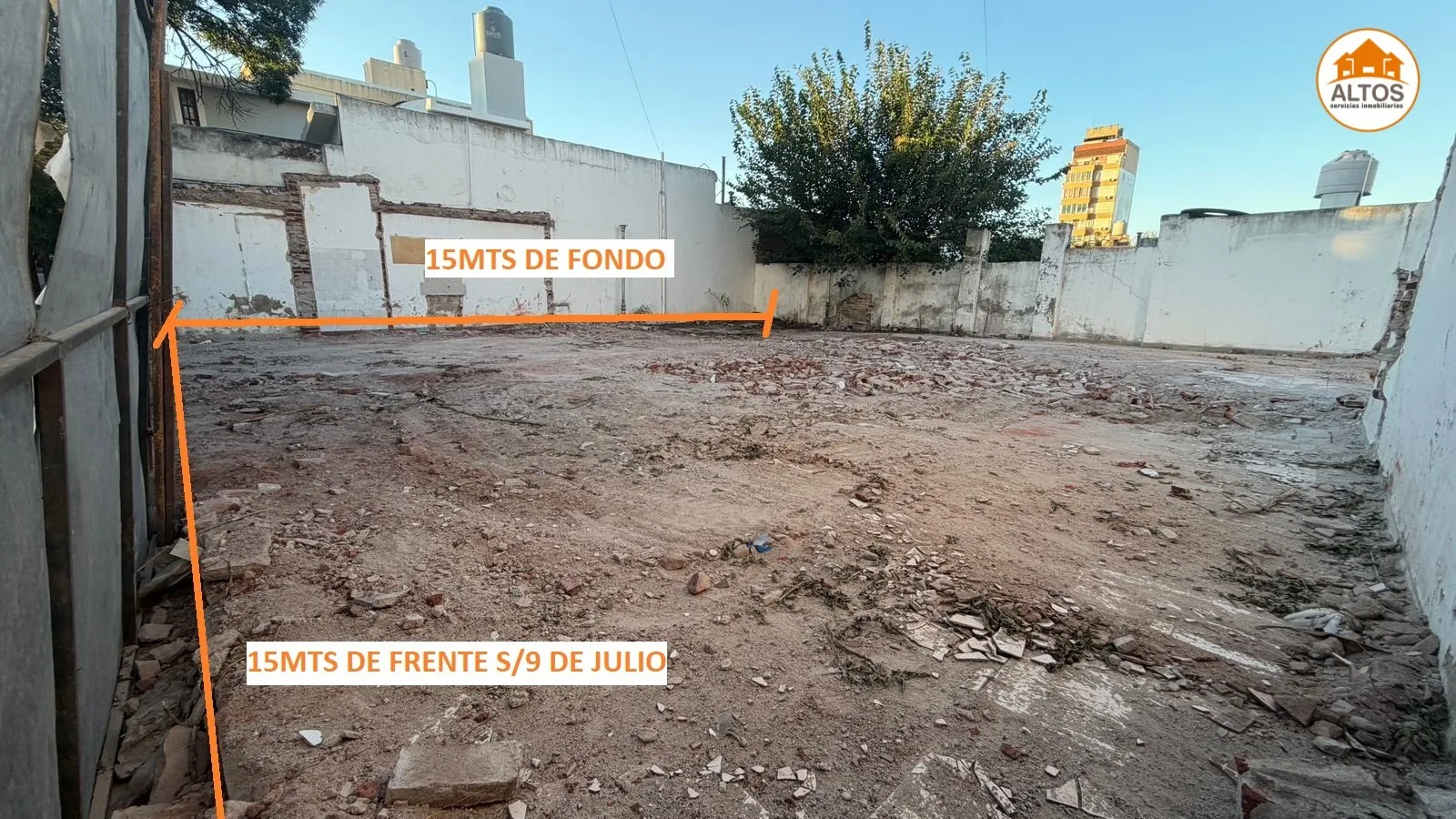 TERRENO 300M2 - APTO DESARROLLO INMOBILIARIO. ALTO ALBERDI