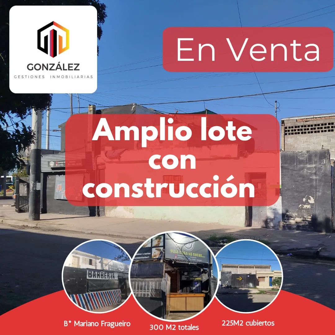 Lote de 300 m² Para Refaccionar o Emprendimiento.