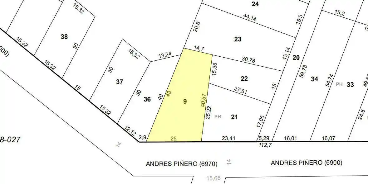LOTE 776m2 IDEAL DESARROLLO