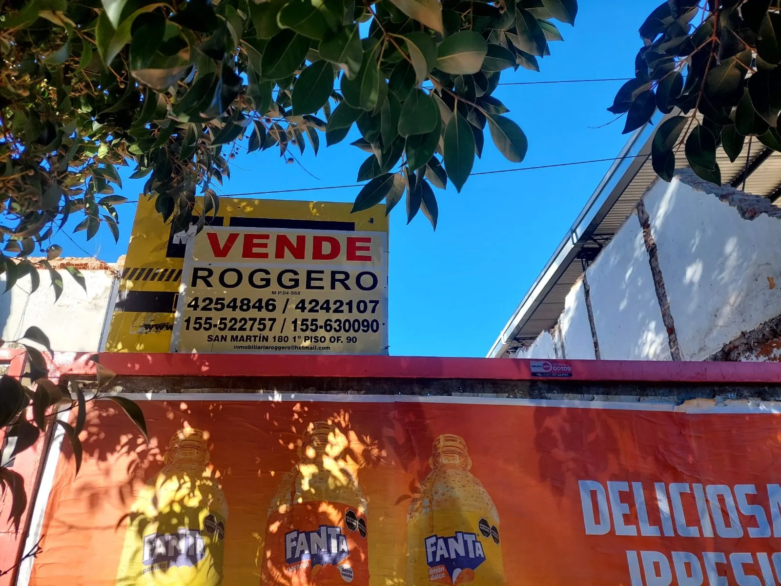 Lote ideal para edificio P. B. + 6 Pisos