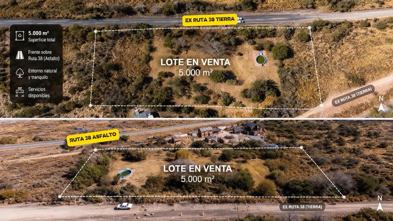 MEGER VENDE OPORTUNIDAD LOTE DE 5000MT2 EN CAPILLA DEL MONTE. IDEAL PROYECTO