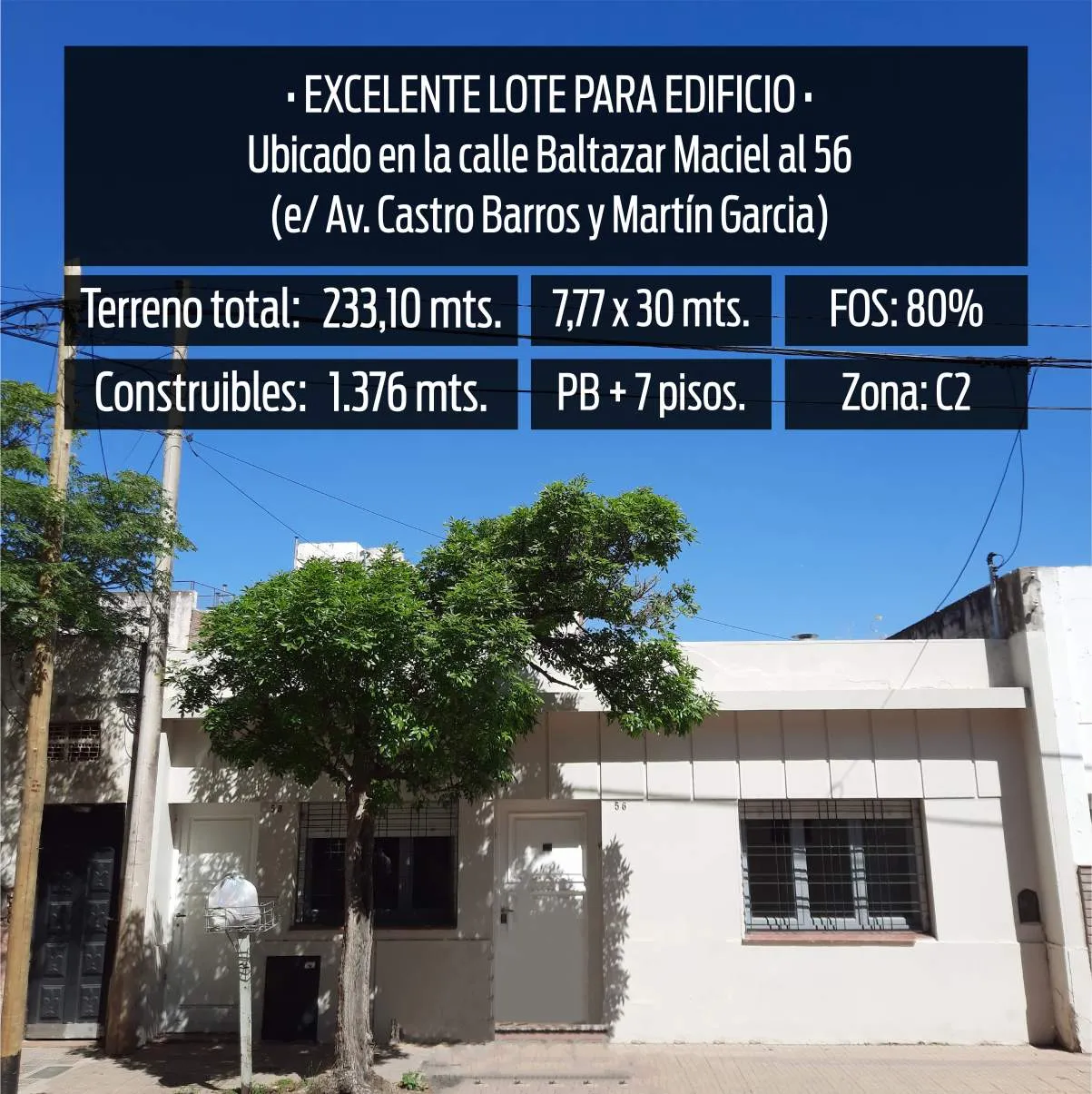 Lote. Providencia. Rinde 1376 m. Ideal Inversionista