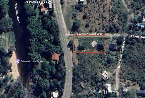 TERRENO ESQUINA SOBRE RUTA Y A UNA CUADRA DEL RIO VILLA LOS AROMOS