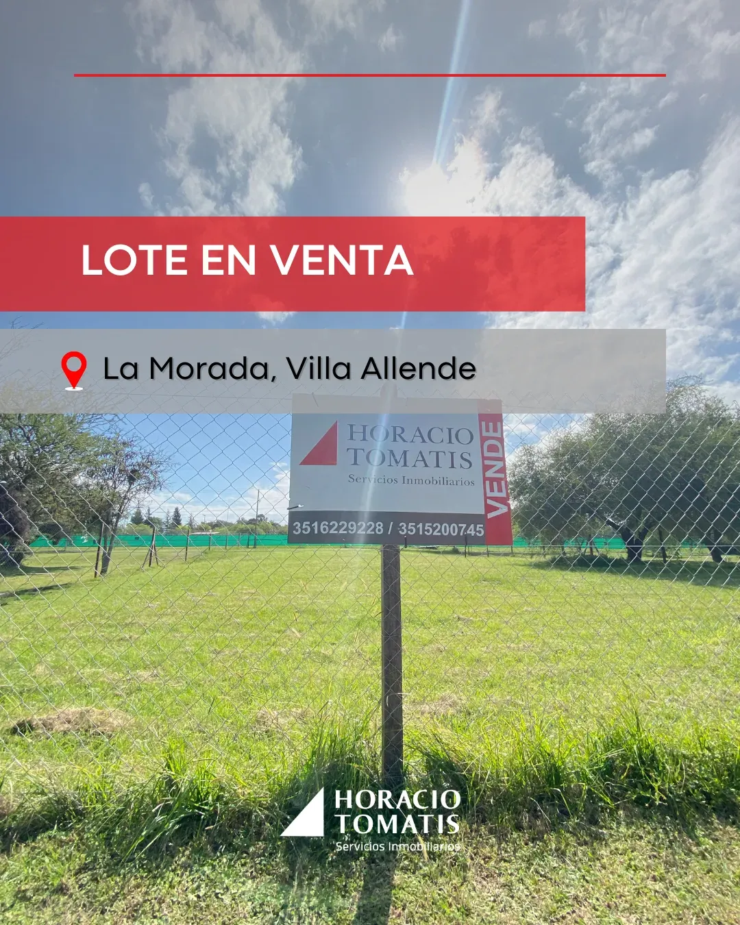 Gran Lote en La Morada 1160 m² en ubicación privilegiada de Villa Allende