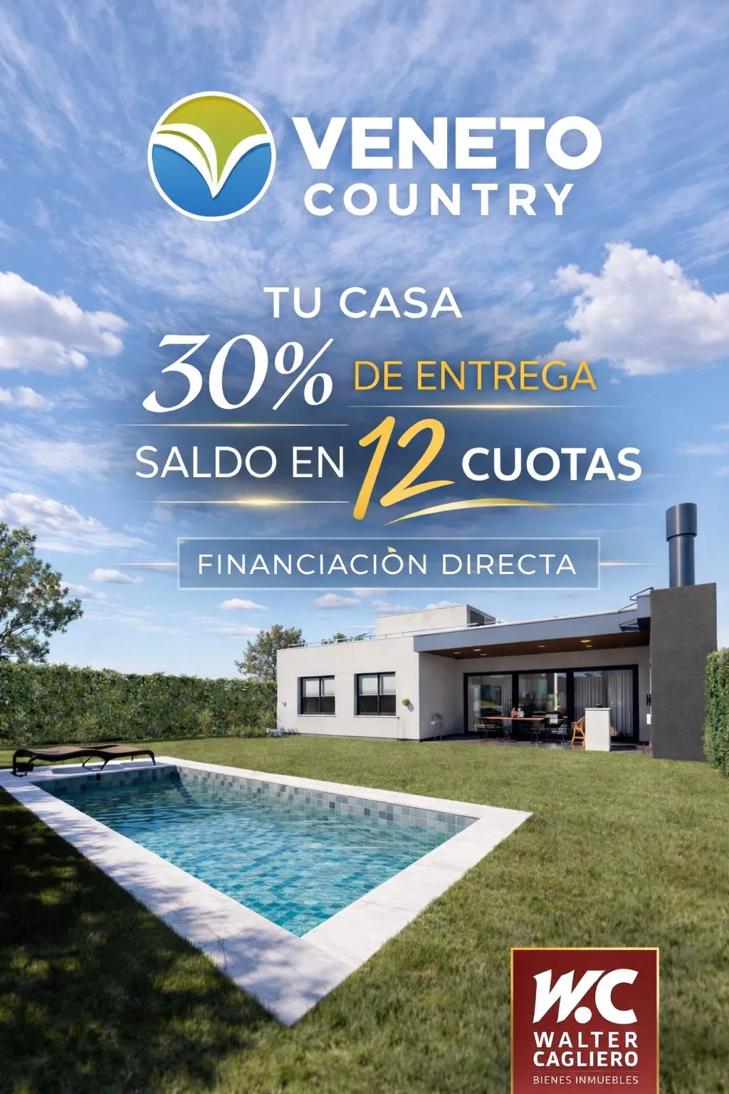 VENTA - CASA VENETO COUNTRY - 3 DORM. 2 BAÑOS - TODO PLANTA BAJA - OPORTUNIDAD