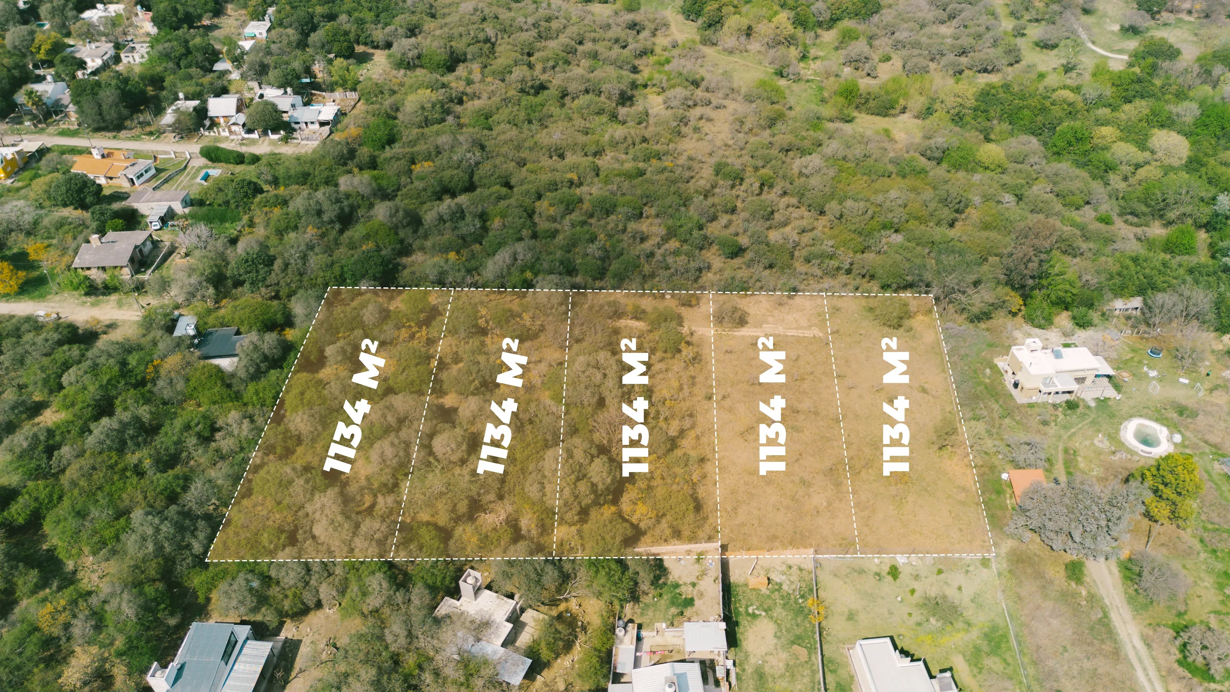 VENTA LOTES SALSIPUEDES 1134M2- FINANCIACION, SERVICIOS SUBTERRANEOS