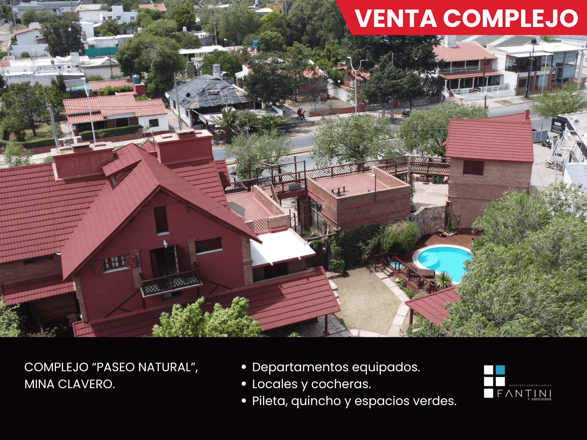 Complejo Mina Clavero  Deptos  Cocheras  Casa  Locales