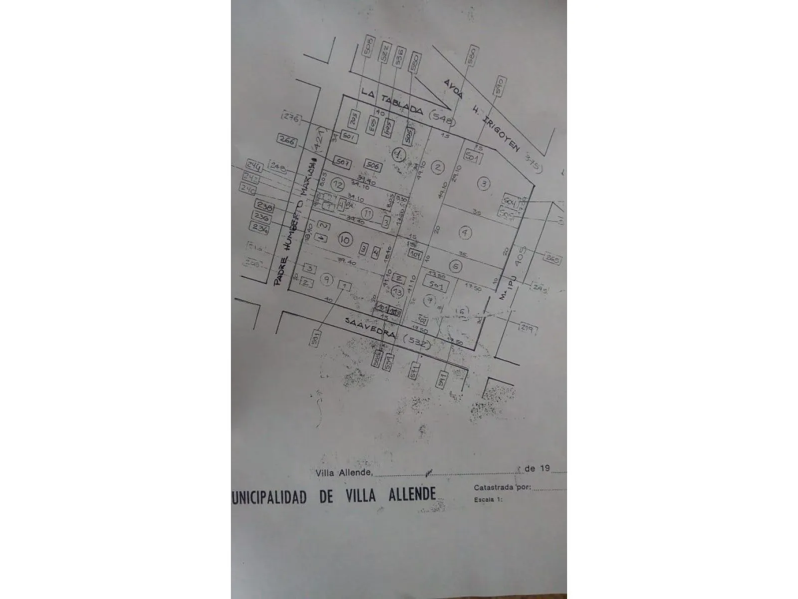 Gran Terreno a la Venta en centro de Villa Allende