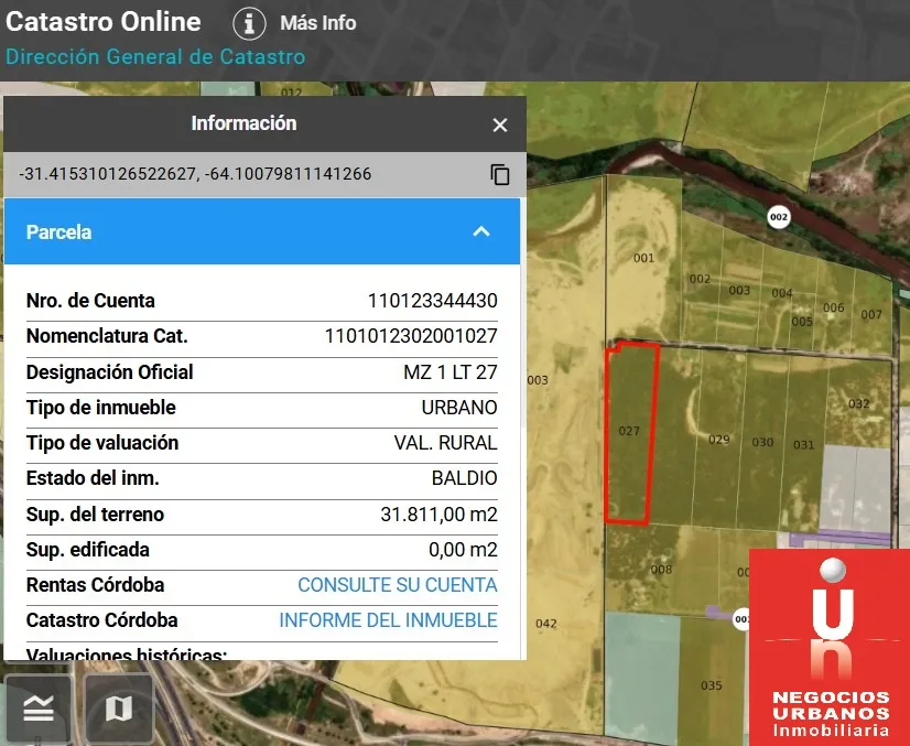 VENTA TERRENO EN ZONA POLO 52 – INFINITO RACE TRACK – CORDOBA MOTORS – 31.800M2