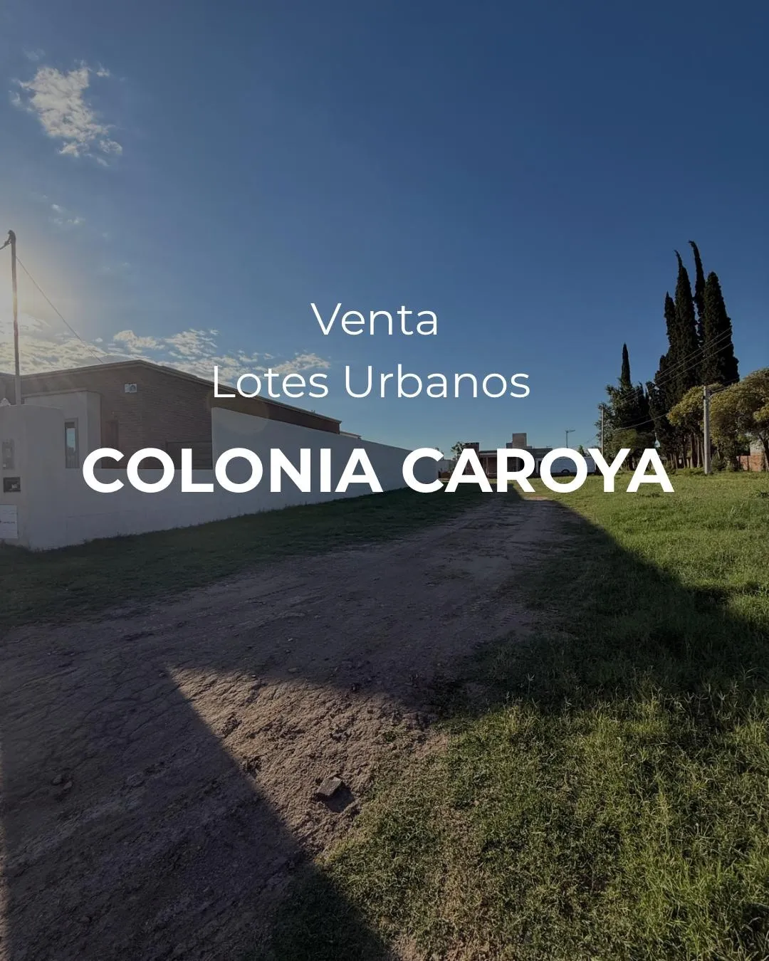 VENTA- 5 TERRENOS-COLONIA CAROYA