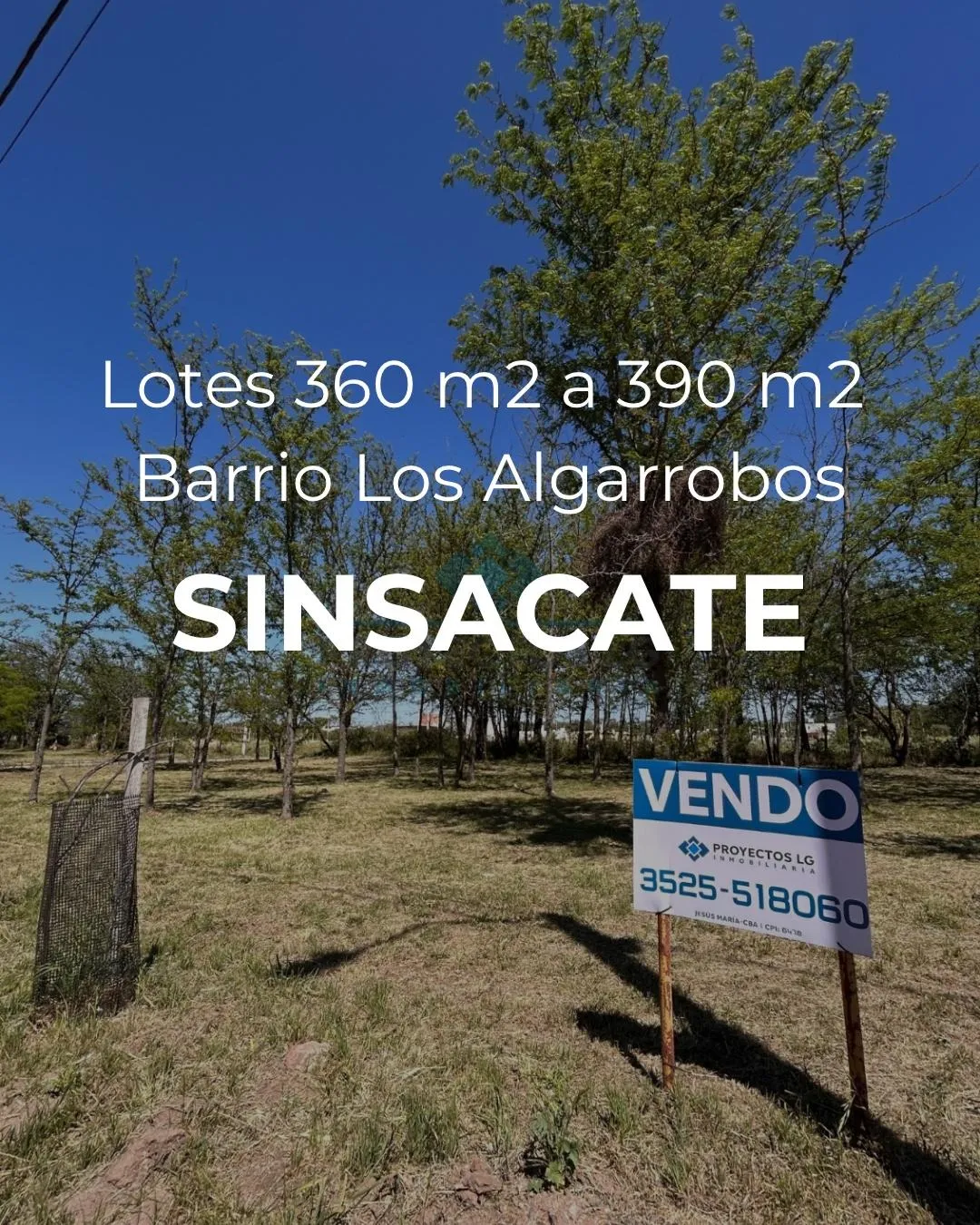 VENTA-LOTES SINSACATE-LOS ALGARROBOS