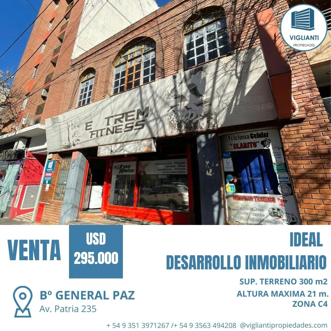 IDEAL DESARROLLO INMOBILIARIO- VENTA SALON COMERCIAL- B Gral. Paz