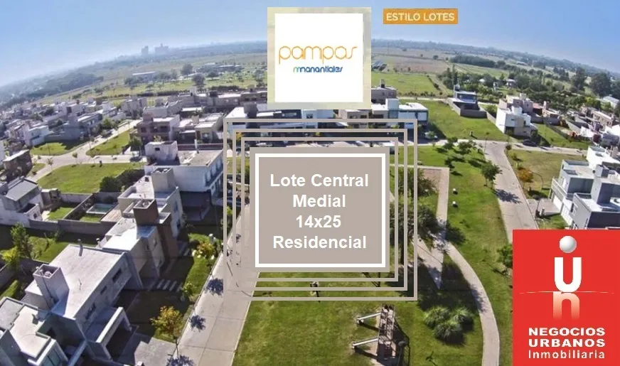 VENTA Bº PAMPAS DE MANANTIALES LOTE CENTRAL 14X25 RESIDENCIAL