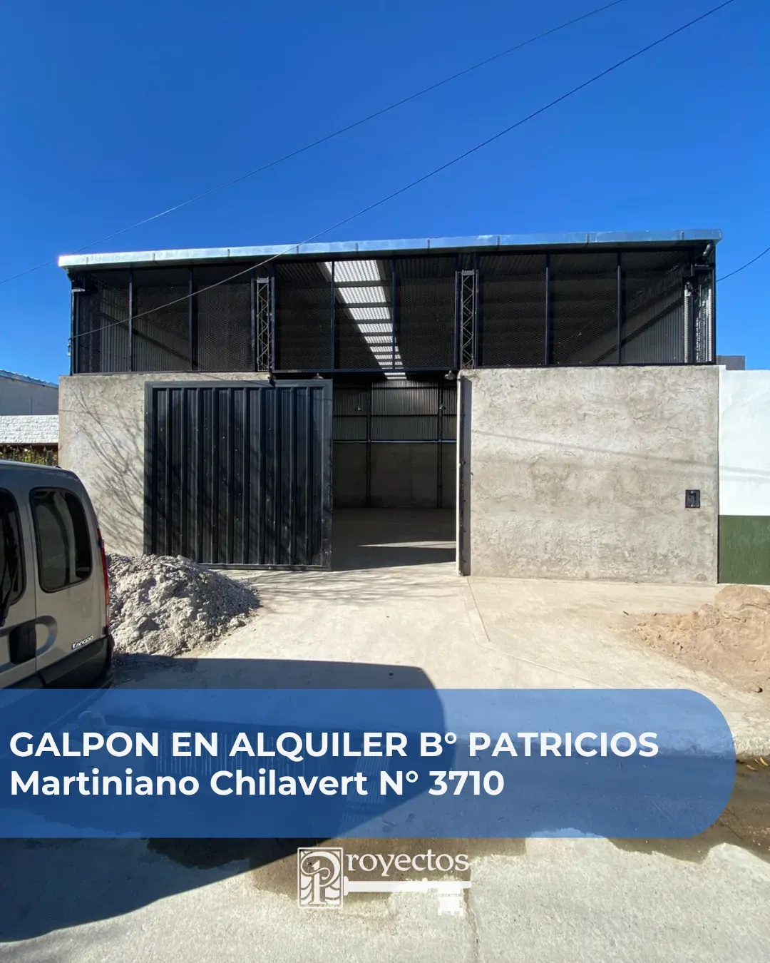 ALQUILER GALPON B° PATRICIOS Martiniano Chilav  10 DE FRENTE X 12,50 mts DE FOND