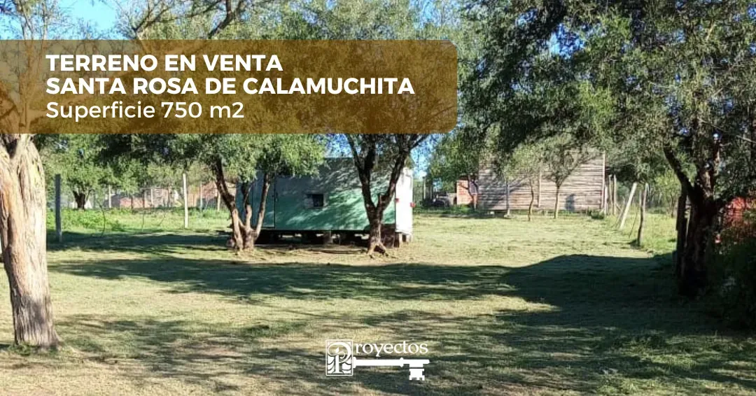 VENDO TERRENO en SANTA ROSA DE CALAMUCHITA