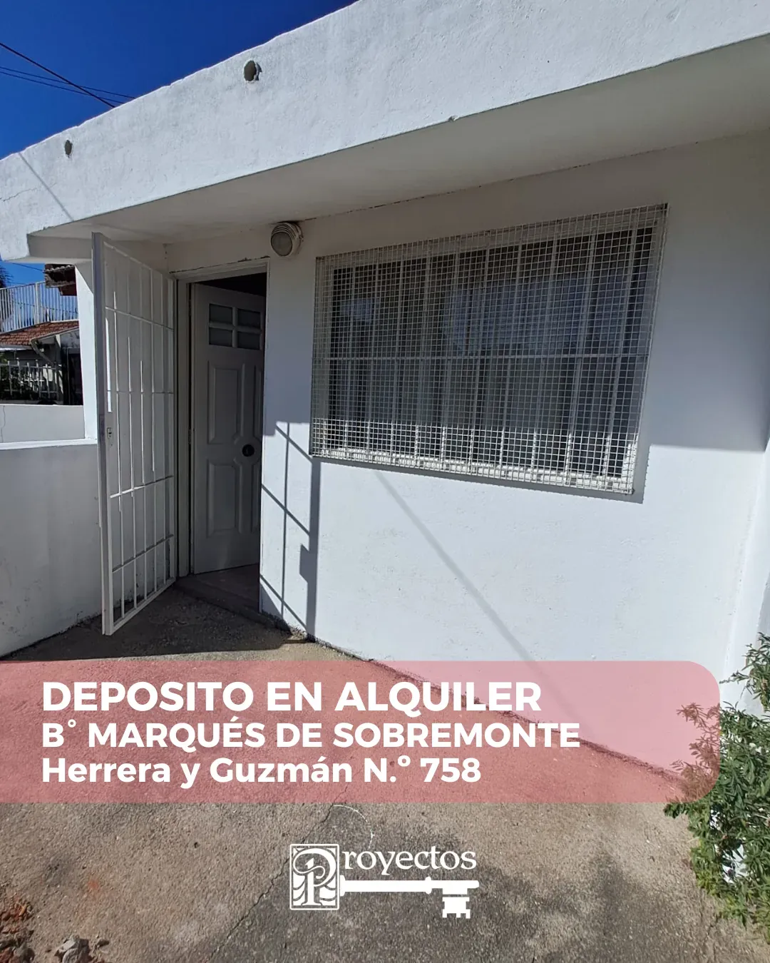 DEPOSITO EN ALQUILER B° MARQUES DE SOBREMONTE
