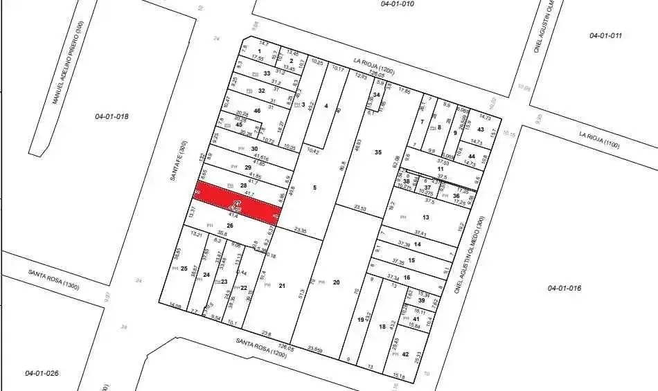Lote Zona B - Apto edificio de 7 pisos, 38 unidades de vivienda y 2 locales come...