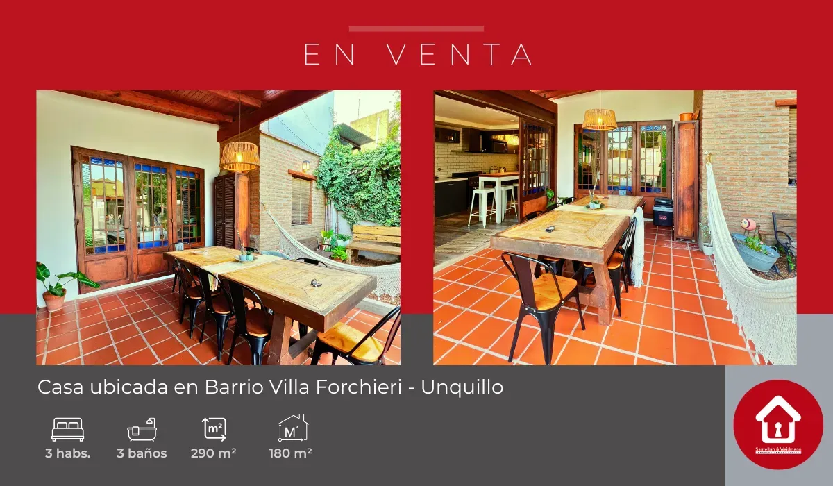 Casa en venta – Barrio Villa Forchieri, Unquillo