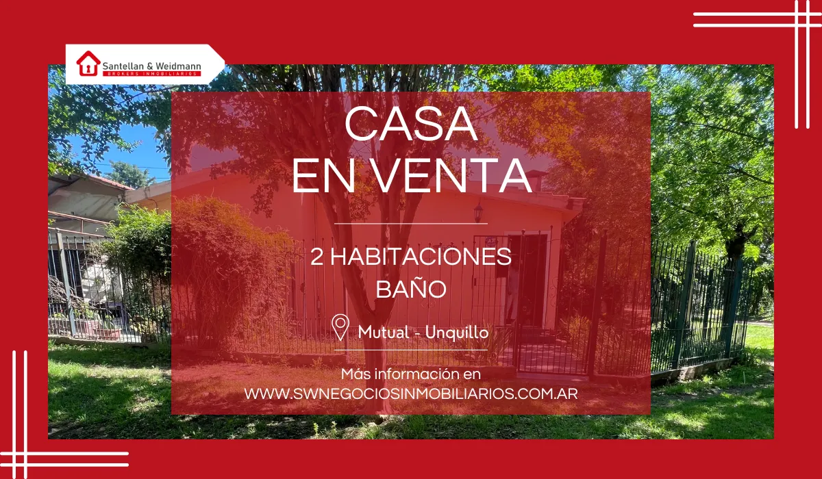 Casa ubicada en Barrio Mutual – Unquillo